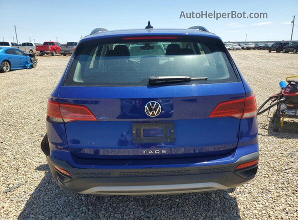 3VVDX7B28PM347105 2023 VOLKSWAGEN TAOS Blue Vista trasera