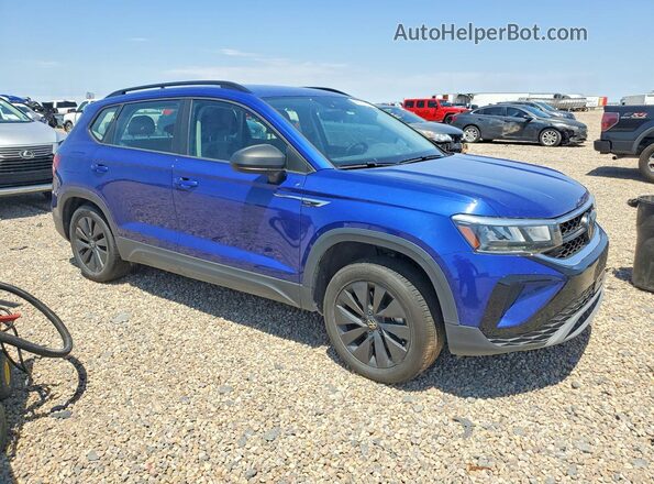 3VVDX7B28PM347105 2023 VOLKSWAGEN TAOS Blue Delantero derecho
