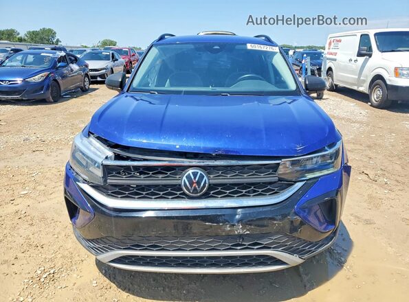 3VVDX7B2XNM029970 2022 VOLKSWAGEN TAOS Blue წინა ხედი