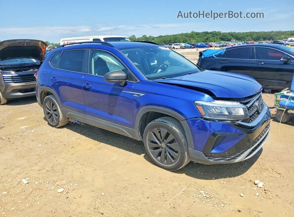 3VVDX7B2XNM029970 2022 VOLKSWAGEN TAOS Blue წინა მარჯვენა