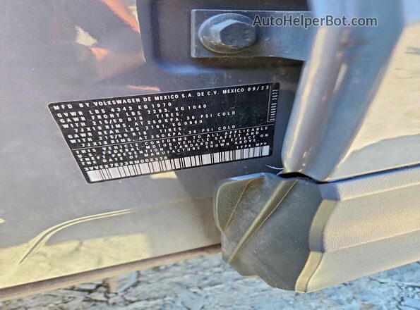 3VVEX7B23RM008338 2024 VOLKSWAGEN TAOS Silver Вид наклейки з VIN-кодом