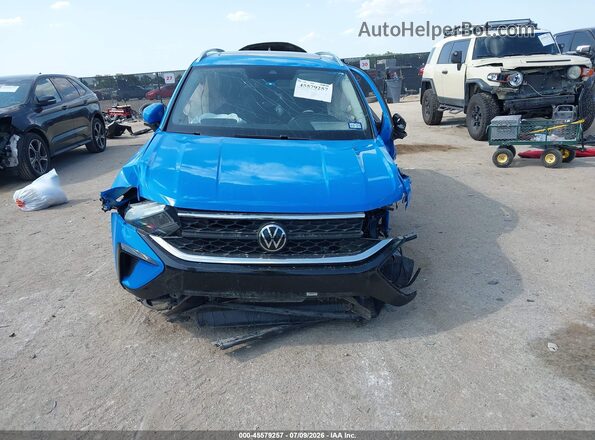 3VVEX7B27PM328016 2023 VOLKSWAGEN TAOS Blue Instrument cluster view