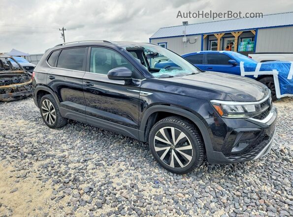 3VVLX7B22NM080780 2022 VOLKSWAGEN TAOS Черный Передняя правая четверть