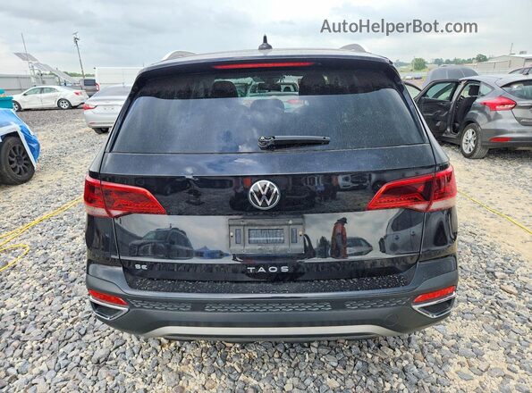 3VVLX7B22NM080780 2022 VOLKSWAGEN TAOS Черный Вид сзади