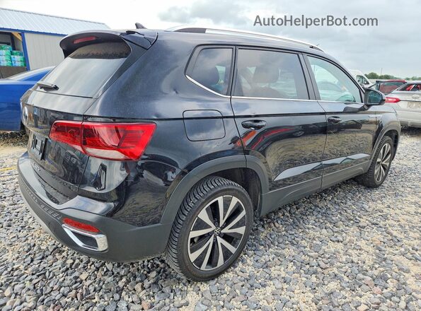 3VVLX7B22NM080780 2022 VOLKSWAGEN TAOS Черный Задняя правая четверть