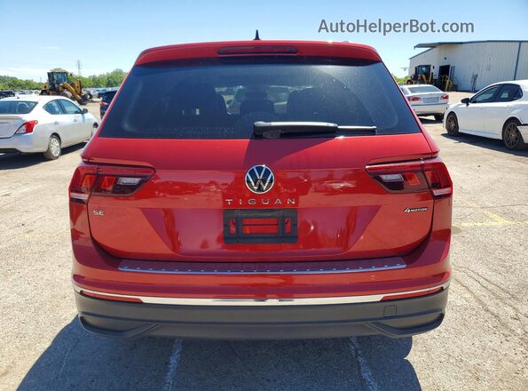 3VVMB7AX1PM067828 2023 VOLKSWAGEN TIGUAN Red უკანა ხედი