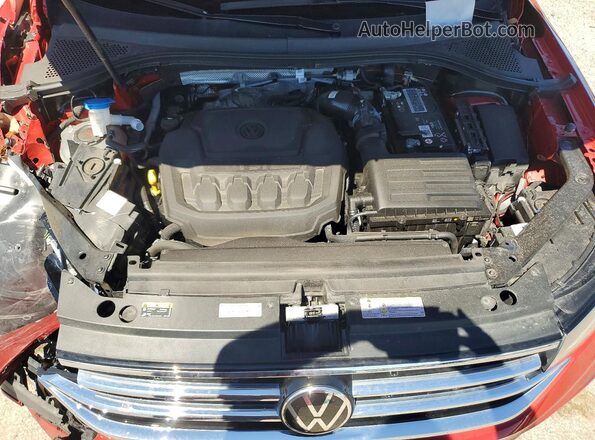 3VVMB7AX1PM067828 2023 VOLKSWAGEN TIGUAN Red ძრავის განყოფილების ხედი