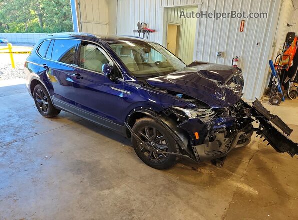 3VVMB7AX1RM070182 2024 VOLKSWAGEN TIGUAN Blue Przód prawy