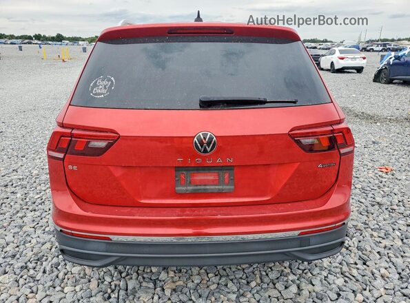 3VVMB7AX3PM009414 2023 VOLKSWAGEN TIGUAN Red Вид ззаду
