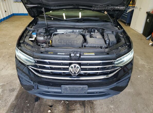 3VVMB7AXXPM019423 2023 VOLKSWAGEN TIGUAN Black ძრავის განყოფილების ხედი