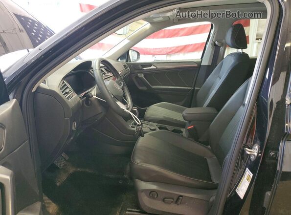 3VVMB7AXXPM019423 2023 VOLKSWAGEN TIGUAN Black წინა სალონის ხედი
