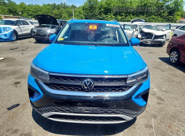 3VVNX7B23PM335934 2023 VOLKSWAGEN TAOS Blue Widok z przodu