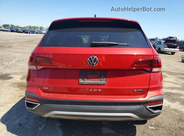 3VVNX7B24PM300609 2023 VOLKSWAGEN TAOS Red Rear view