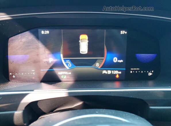 3VVRB7AX4PM013848 2023 VOLKSWAGEN TIGUAN Серебряный Вид щитка приборов