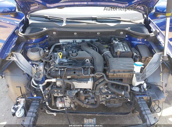 3VVRX7B28NM099280 2022 VOLKSWAGEN TAOS Blue უკანა ხედი