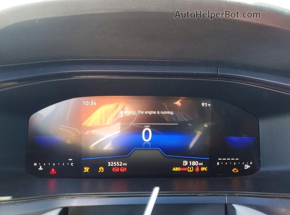 3VVSX7B21RM021561 2024 VOLKSWAGEN TAOS Gray Instrument cluster view