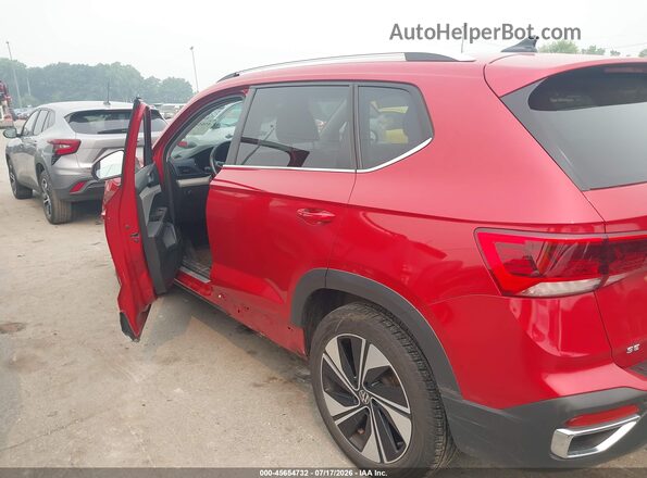 3VVUX7B2XRM051179 2024 VOLKSWAGEN TAOS Red სალონის 360-გრადუსიანი ხედი