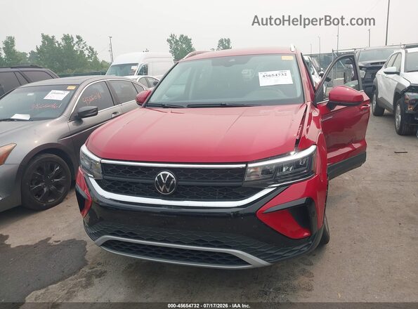 3VVUX7B2XRM051179 2024 VOLKSWAGEN TAOS Red ხელსაწყოთა პანელის ხედი