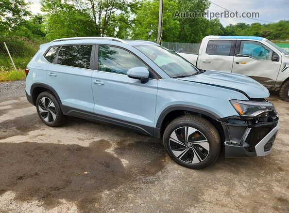 3VVVC7B27TM016378 2026 VOLKSWAGEN TAOS Синий Передняя правая четверть