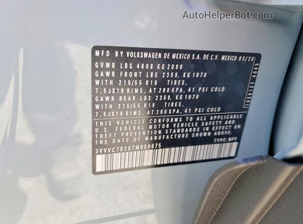 3VVVC7B28TM059675 2026 VOLKSWAGEN TAOS Gray Панорамний вид салону 360°