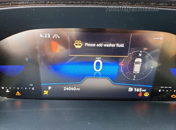 3VVVX7B2XRM047007 2024 VOLKSWAGEN TAOS Blue Widok zestawu wskaźników