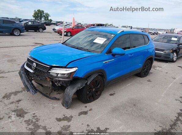 3VVWX7B27NM069092 2022 VOLKSWAGEN TAOS Blue Передня ліва чверть