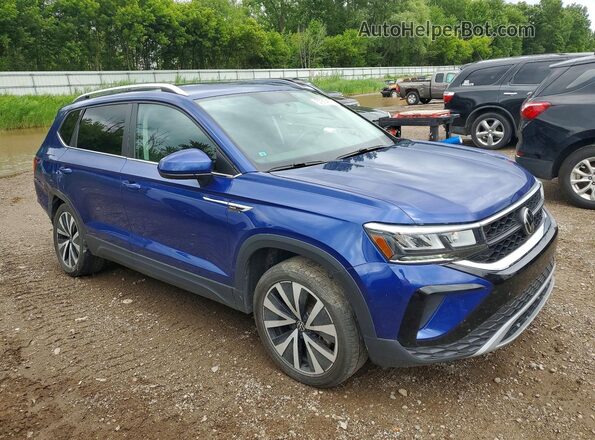 3VVWX7B2XNM042159 2022 VOLKSWAGEN TAOS Blue Delantero derecho