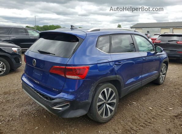 3VVWX7B2XNM042159 2022 VOLKSWAGEN TAOS Blue Trasero derecho