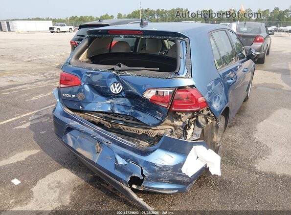 3VW117AU0HM033050 2017 VOLKSWAGEN GOLF Blue Вид спереду