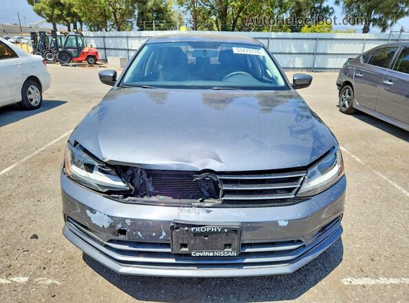 3VW2B7AJ0HM367652 2017 VOLKSWAGEN JETTA Gray Front view