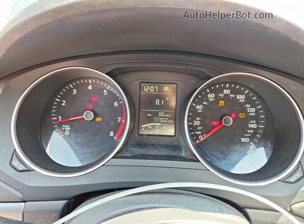 3VW2B7AJ0HM367652 2017 VOLKSWAGEN JETTA Gray Instrument cluster view
