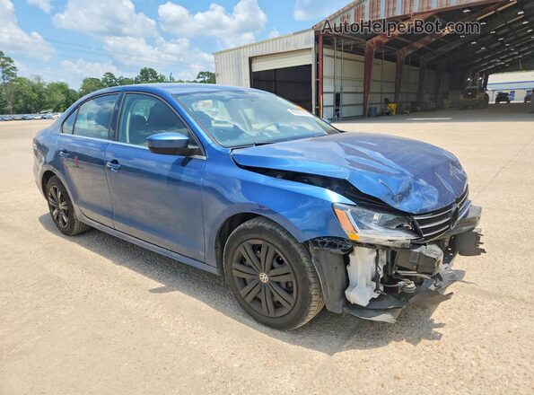 3VW2B7AJ0HM410922 2017 VOLKSWAGEN JETTA Синий Передняя правая четверть