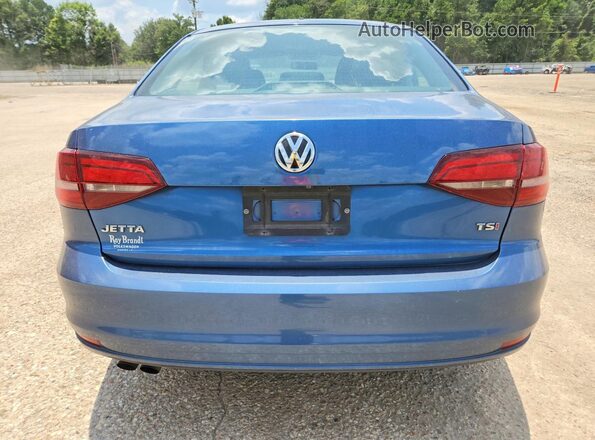 3VW2B7AJ0HM410922 2017 VOLKSWAGEN JETTA Синий Вид сзади