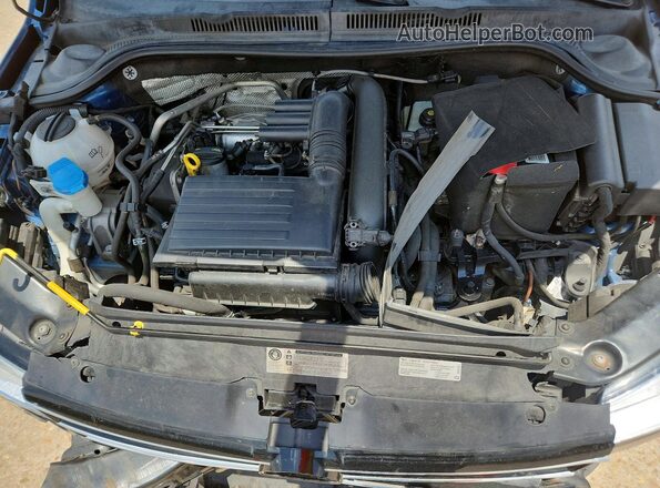 3VW2B7AJ0HM410922 2017 VOLKSWAGEN JETTA Синий Вид задней части салона
