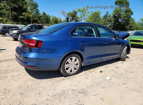 3VW2B7AJ1HM288670 2017 VOLKSWAGEN JETTA Синий Задняя правая четверть