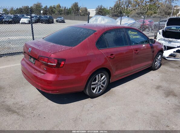 3VW2B7AJ1JM257828 2018 VOLKSWAGEN JETTA Burgundy Trasero derecho