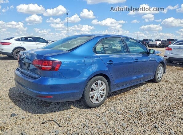 3VW2B7AJ2HM332255 2017 VOLKSWAGEN JETTA Синий Задняя правая четверть