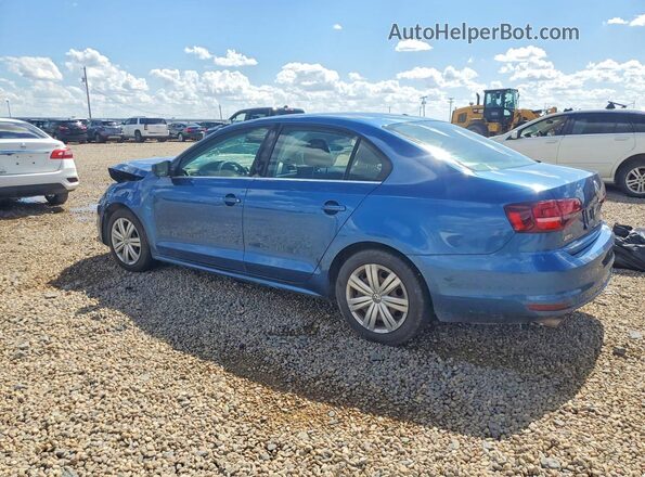 3VW2B7AJ2HM332255 2017 VOLKSWAGEN JETTA Синий Задняя левая четверть