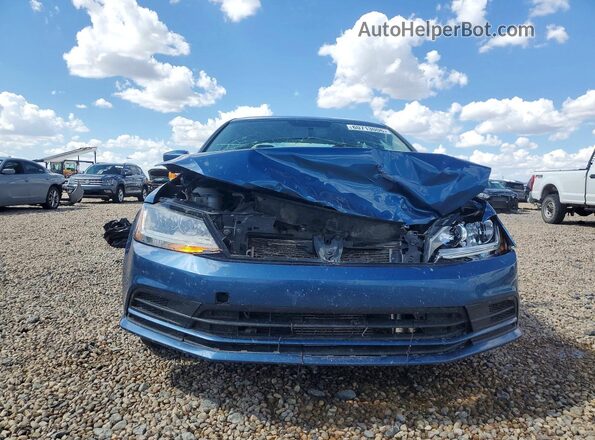 3VW2B7AJ2HM332255 2017 VOLKSWAGEN JETTA Синий Вид спереди
