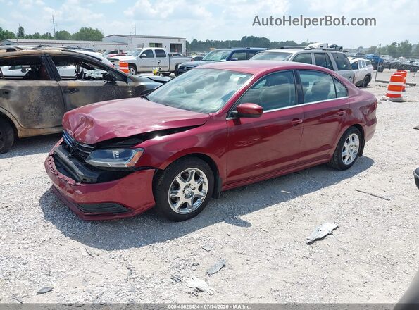 3VW2B7AJ2HM345751 2017 VOLKSWAGEN JETTA Темно-бордовый Передняя левая четверть