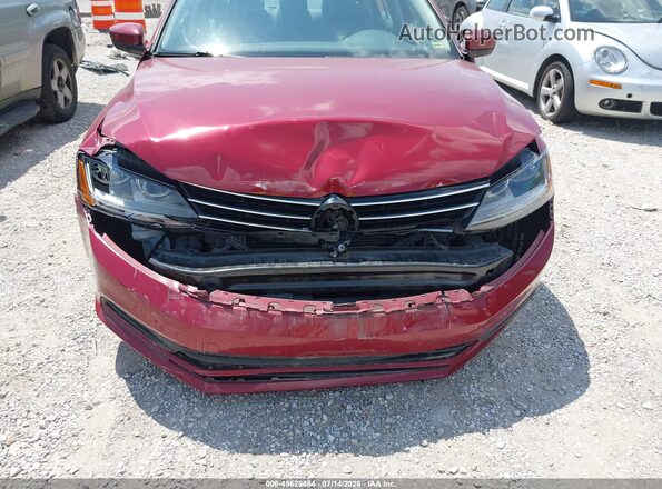 3VW2B7AJ2HM345751 2017 VOLKSWAGEN JETTA Темно-бордовый Вид спереди