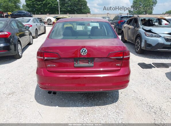 3VW2B7AJ2HM345751 2017 VOLKSWAGEN JETTA Темно-бордовый 