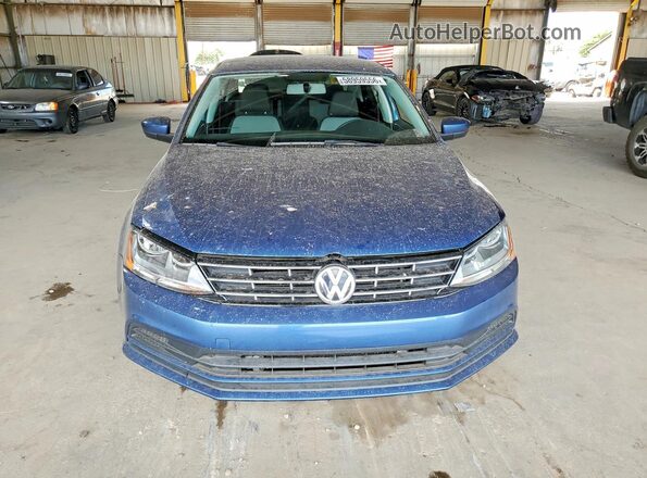 3VW2B7AJ2JM232565 2018 VOLKSWAGEN JETTA Blue წინა ხედი