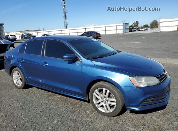 3VW2B7AJ2JM259460 2018 VOLKSWAGEN JETTA Blue Przód prawy