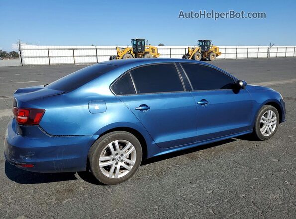 3VW2B7AJ2JM259460 2018 VOLKSWAGEN JETTA Blue Tył prawy