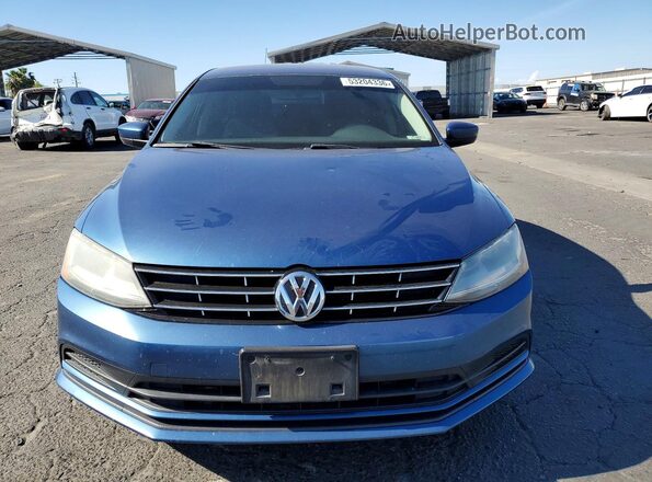 3VW2B7AJ2JM259460 2018 VOLKSWAGEN JETTA Blue Widok z przodu