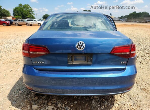 3VW2B7AJ2JM262567 2018 VOLKSWAGEN JETTA Blue Widok z tyłu