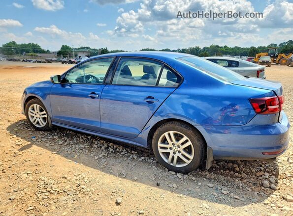 3VW2B7AJ2JM262567 2018 VOLKSWAGEN JETTA Blue Tył lewy