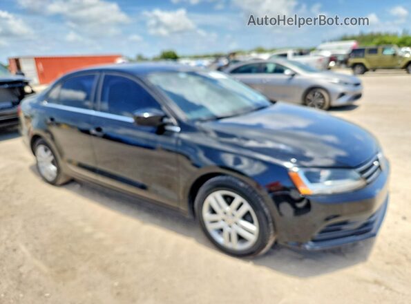3VW2B7AJ4HM200906 2017 VOLKSWAGEN JETTA Черный Передняя правая четверть