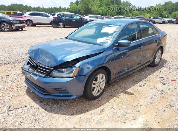 3VW2B7AJ4HM206950 2017 VOLKSWAGEN JETTA Dark Blue Передняя левая четверть